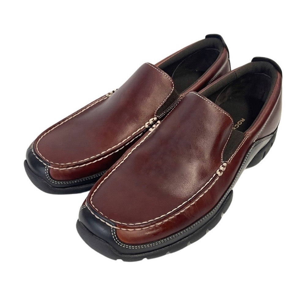 Rockport XCS Leather Slip on Loafers Shoes Men's Brown APM7255E Size 9